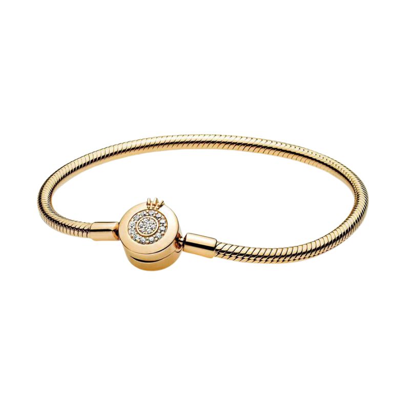 Crown Clasp Bracelet Gold