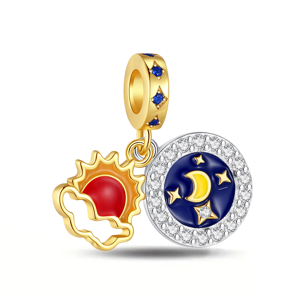Eternal Sun & Moon Charm Gold