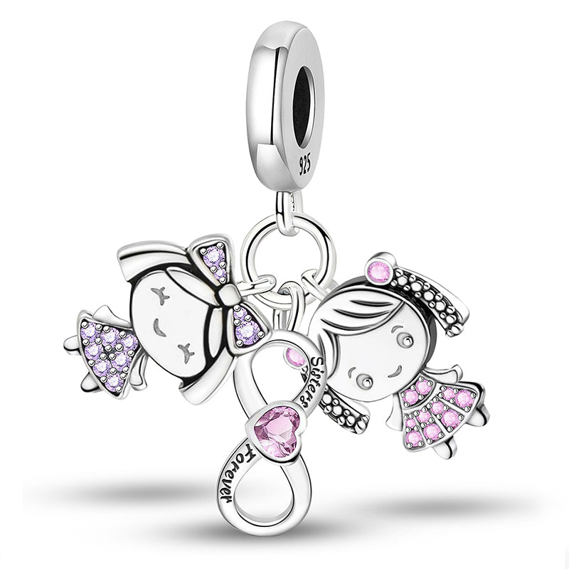 Sisters Forever Charm