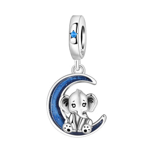 Éléphant Lunaire Pendentif