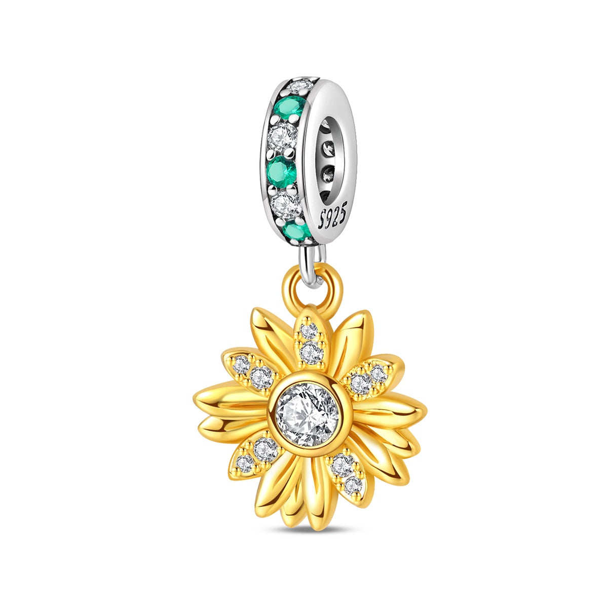 Sunflower Charm Gold