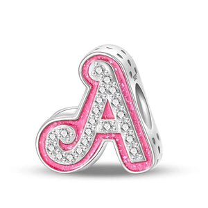 Crystal Glow Letter Charm