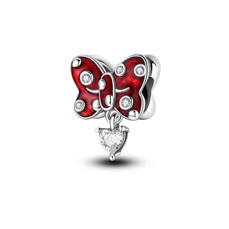 Ruby Wings Charm